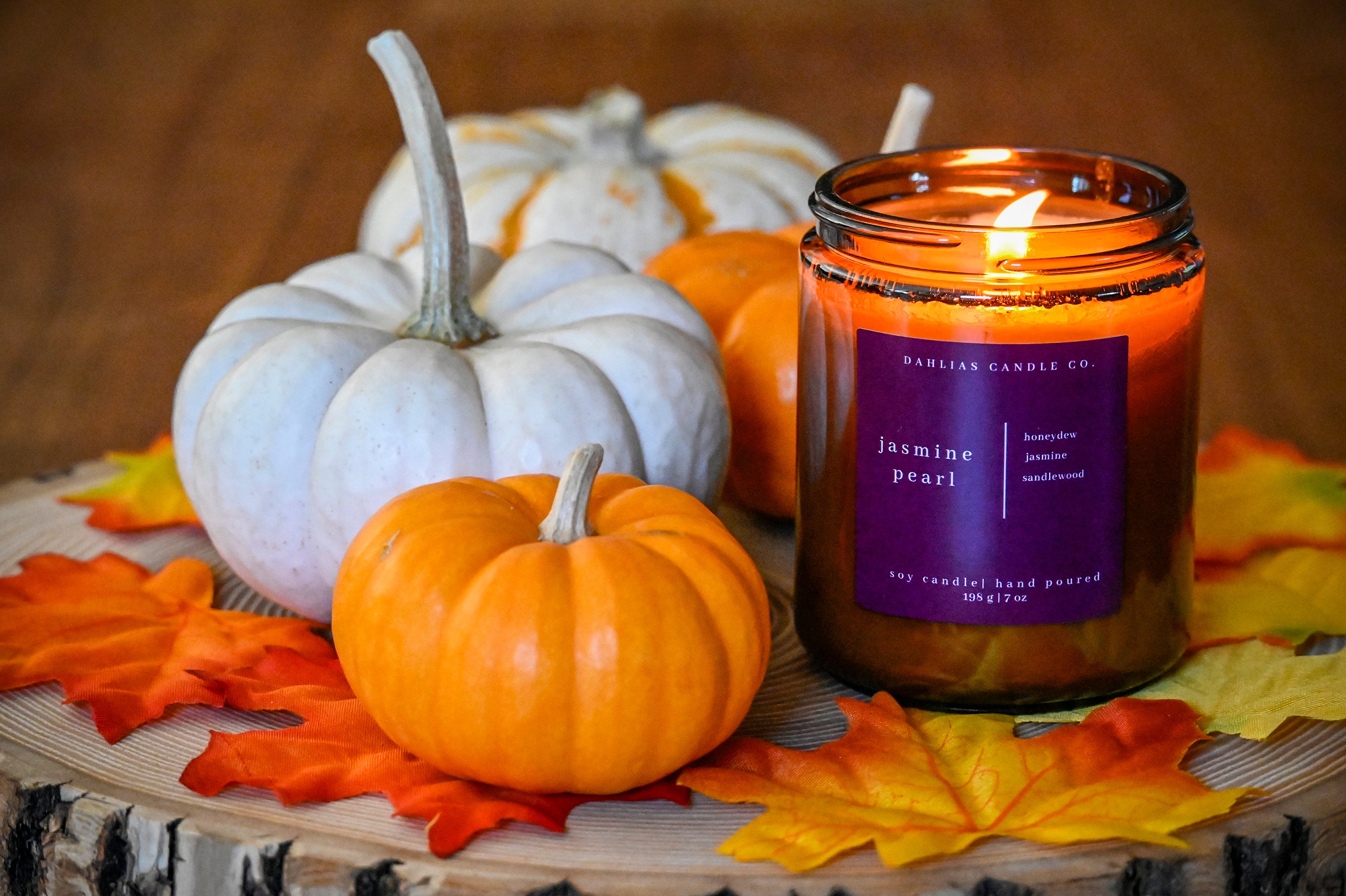 Jasmine Pearl Candle – Dahlias Candle Co.