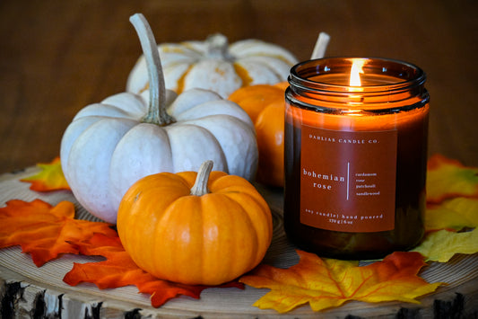 Bohemian Rose Candle